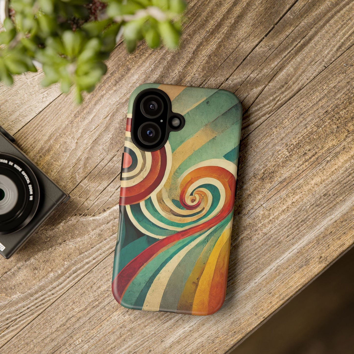 Colorful Swirl Tough Phone Case