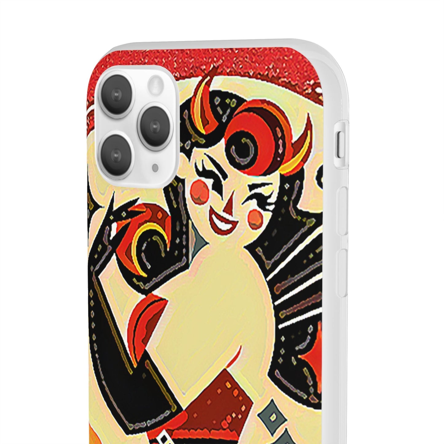 Red & Black Female Devil Flexi Phone Case