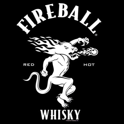 Where's The Fireball Whisky WTF Dragon Mascot T-Shirt - Black