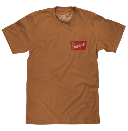 Coors Banquet Rodeo Bull Rider Front/Back T-Shirt - Brown Sugar