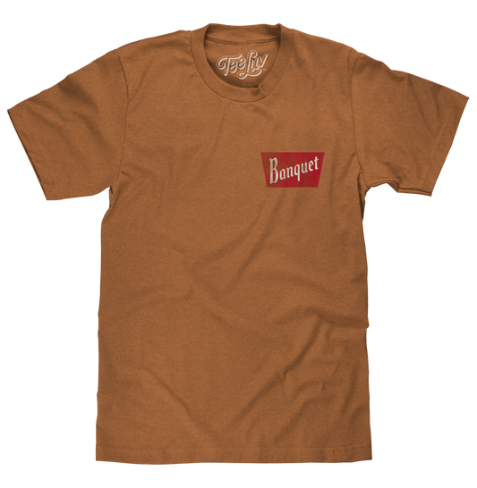 Coors Banquet Rodeo Bull Rider Front/Back T-Shirt - Brown Sugar
