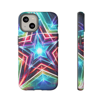 Neon Light Stars Tough Phone Case