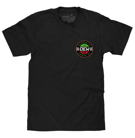 Mountain Dew Racing Front and Back T-Shirt - Black