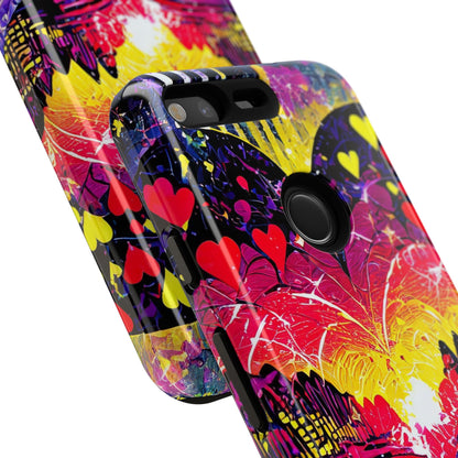 Vibrant Heart Sunset Tough Phone Case