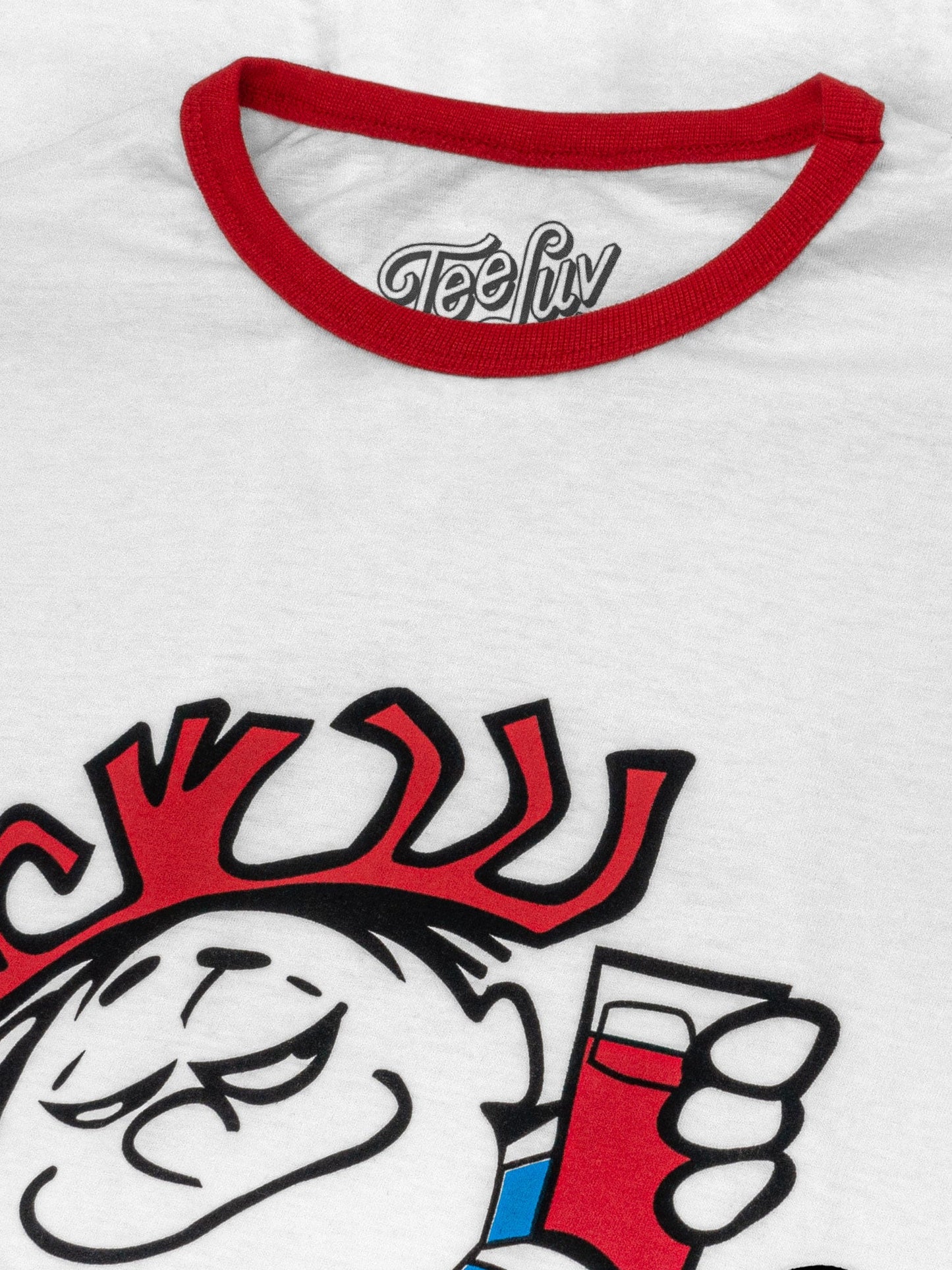 Hawaiian Punch Ringer T-Shirt - White/Red
