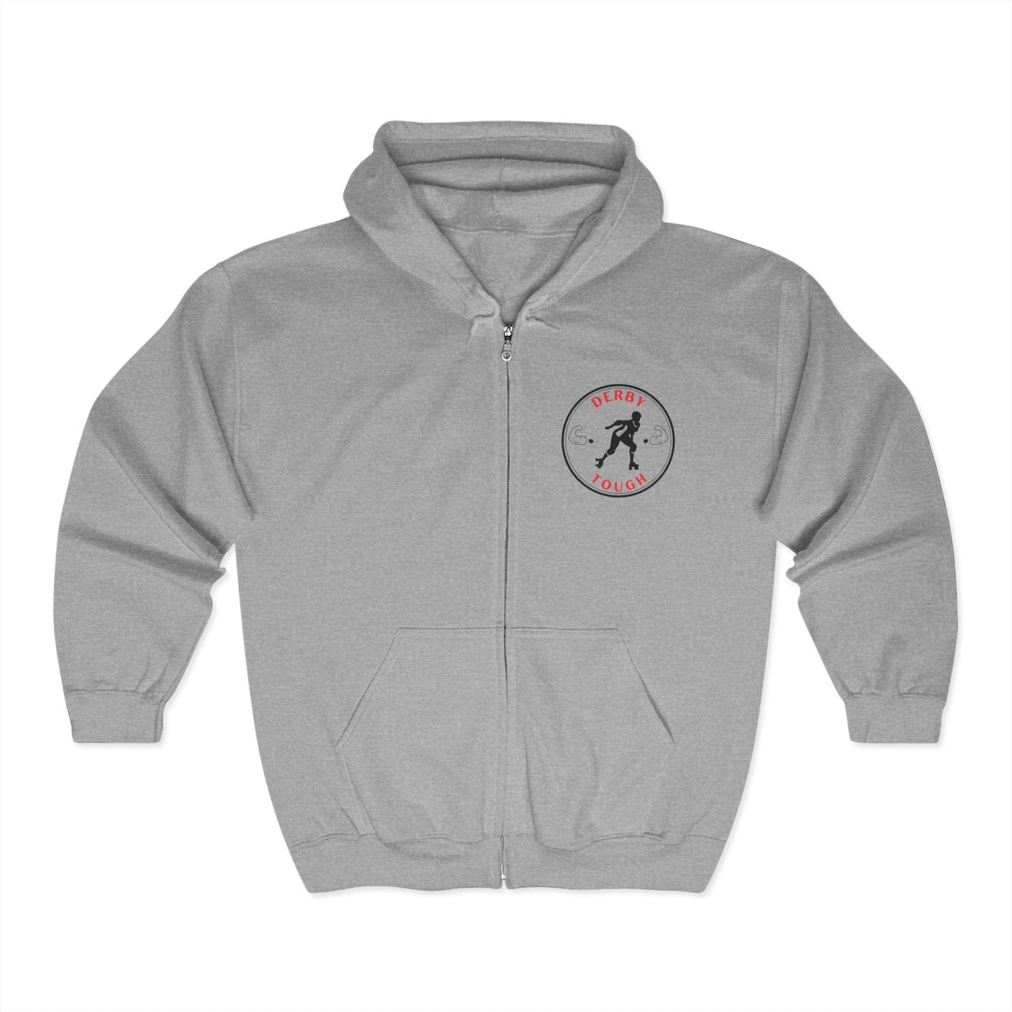 Derby Tough Unisex Zip Hooded Sweatshirt