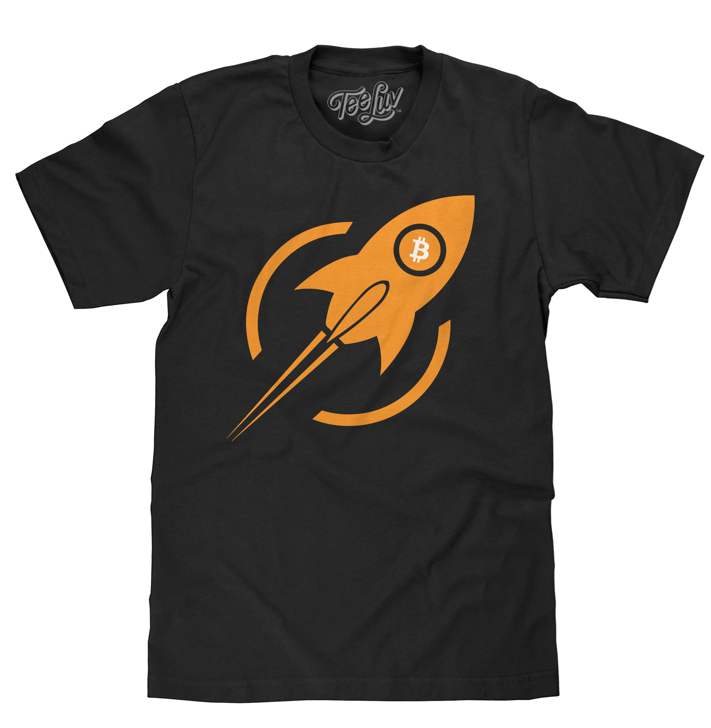 Bitcoin Rocket T-Shirt - Black