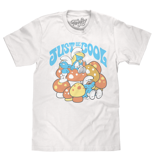 Smurfs Just Be Cool T-Shirt - White