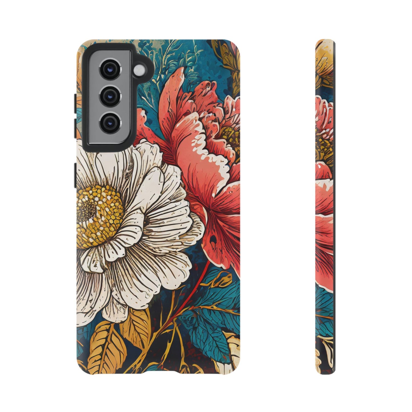 Artistic Floral Tough Phone Case