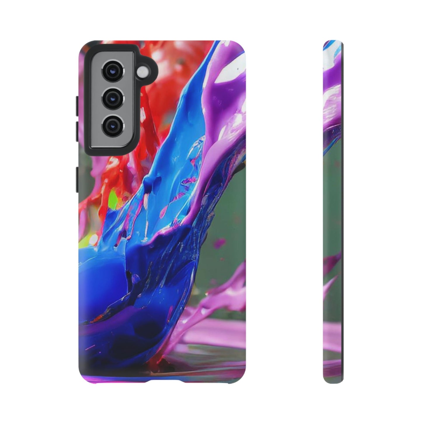 Vibrant Color Splash Tough Phone Case