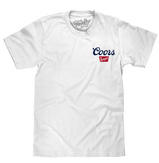 Coors Banquet Beer Front Back T-Shirt - White