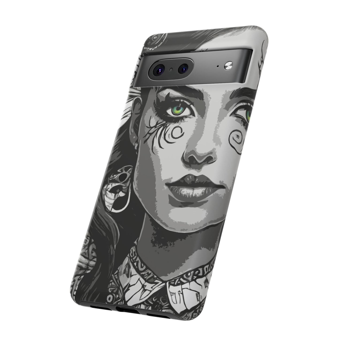 Green Eyed Devilish Beauty Tough Phone Case