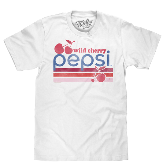 Vintage Wild Cherry Pepsi Logo T-Shirt - White