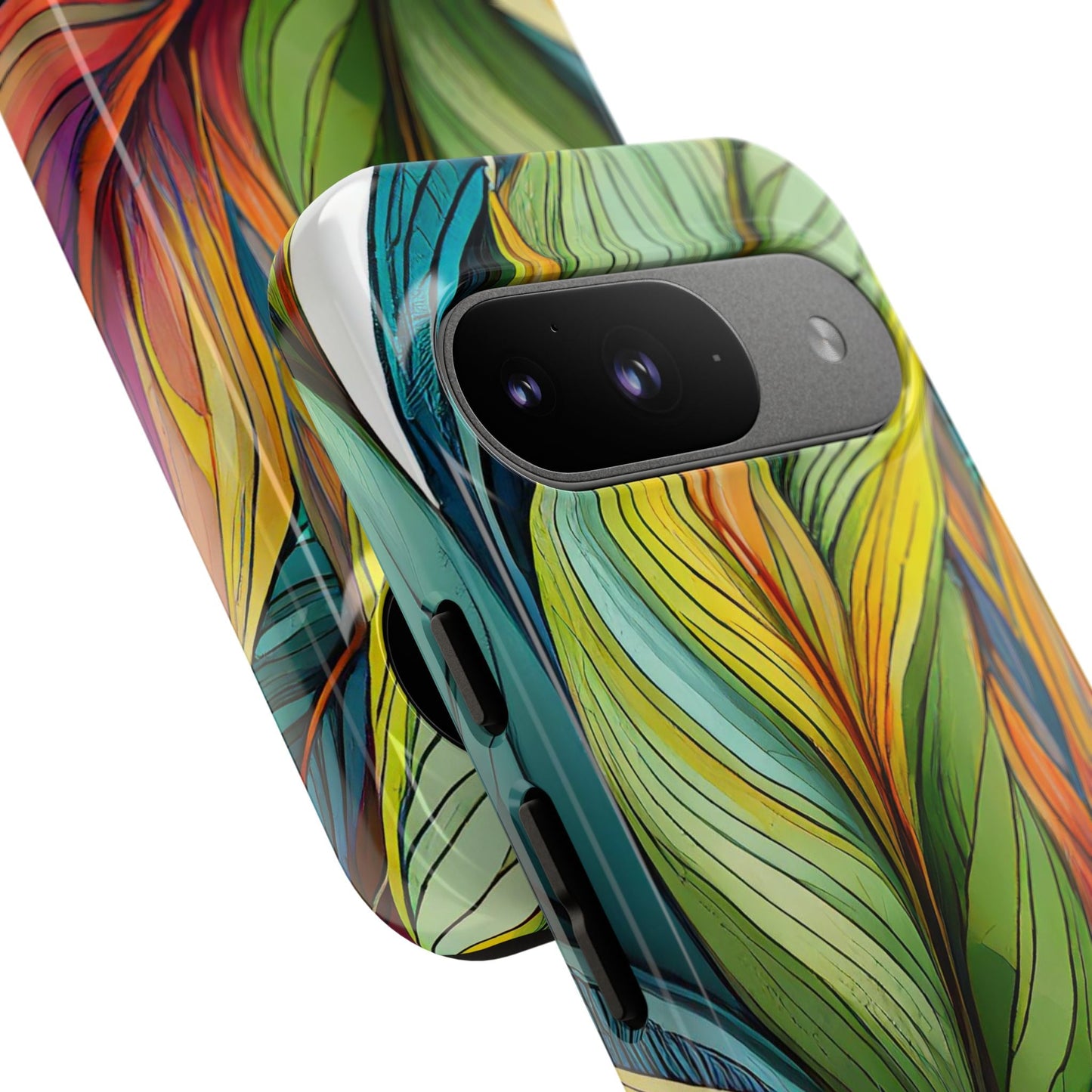 Vibrant Tropical Leaf Tough Phone Case