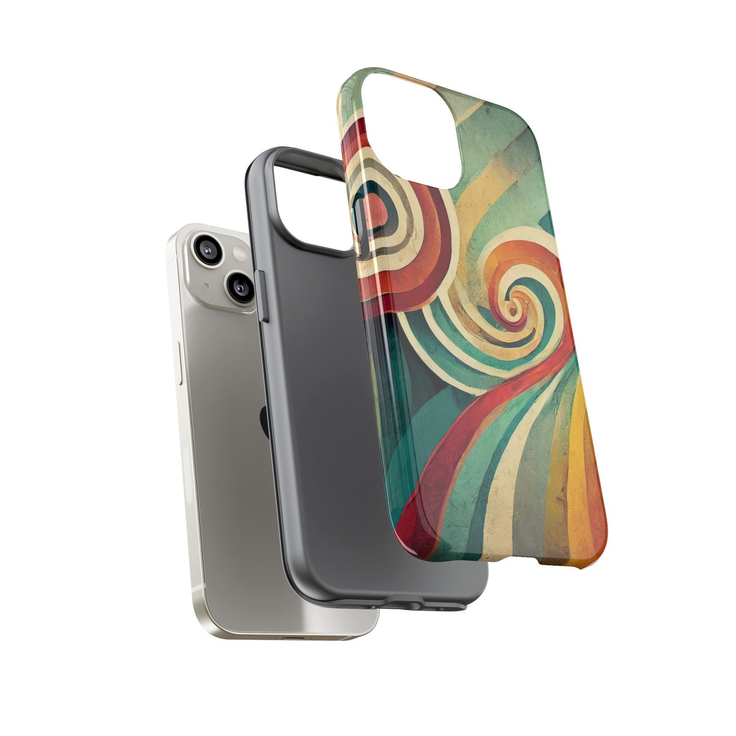 Colorful Swirl Tough Phone Case