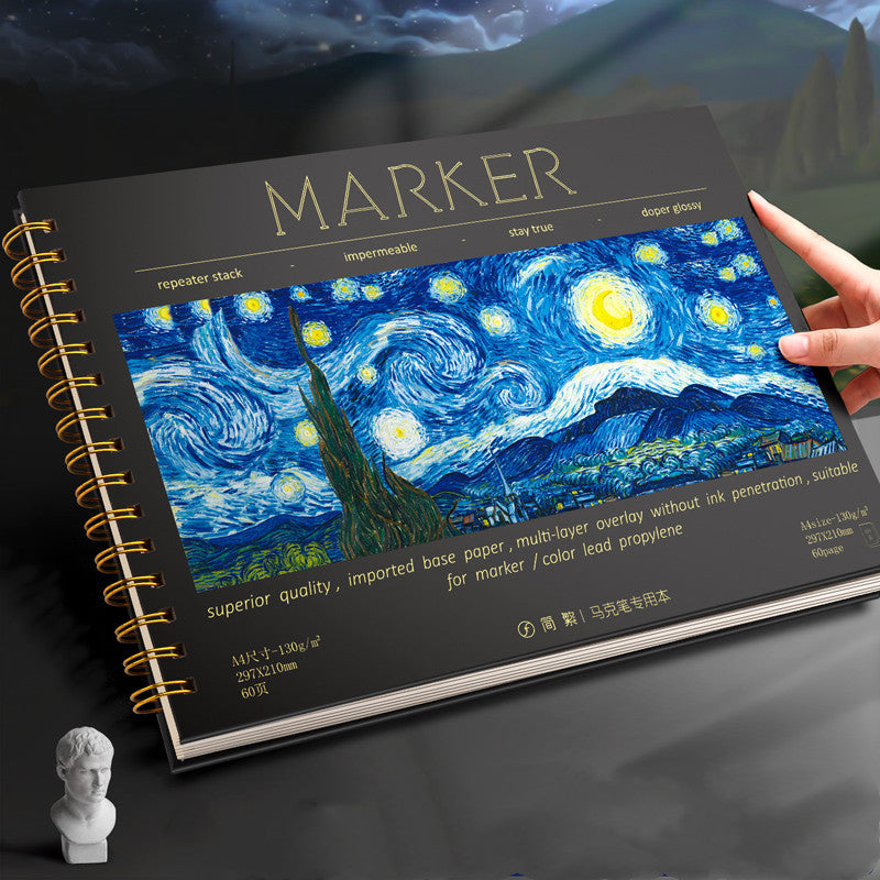 Van Gogh Cover Sketchbook & Marker Sets