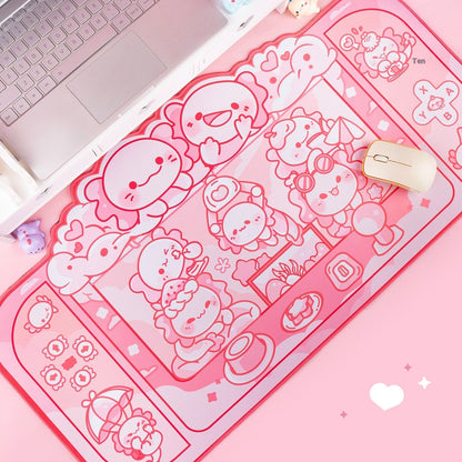 Gaming Axolotl Desk Pad