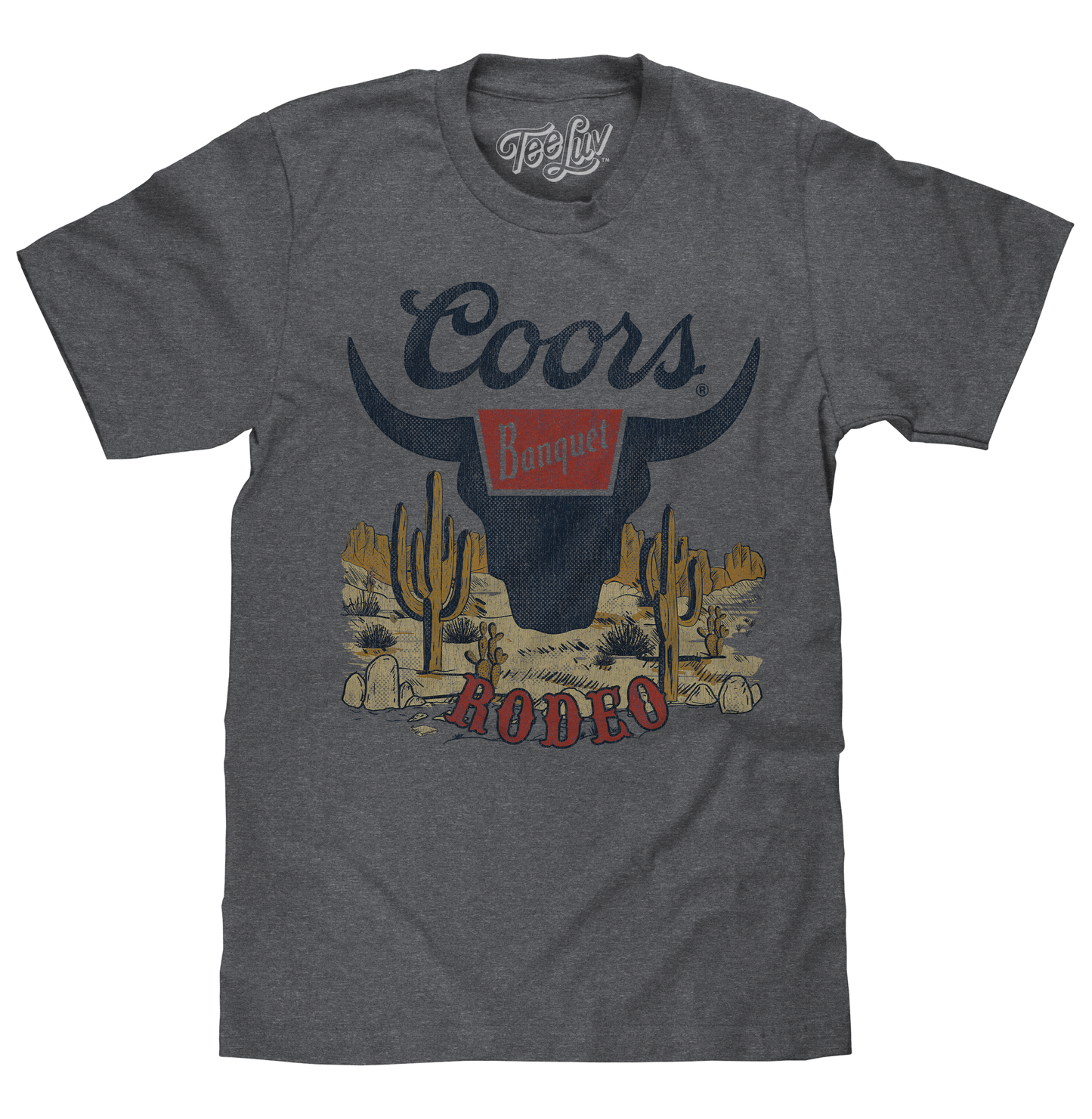 Coors Banquet Rodeo Desert T-Shirt - Graphite Heather