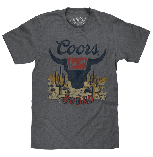 Coors Banquet Rodeo Desert T-Shirt - Graphite Heather