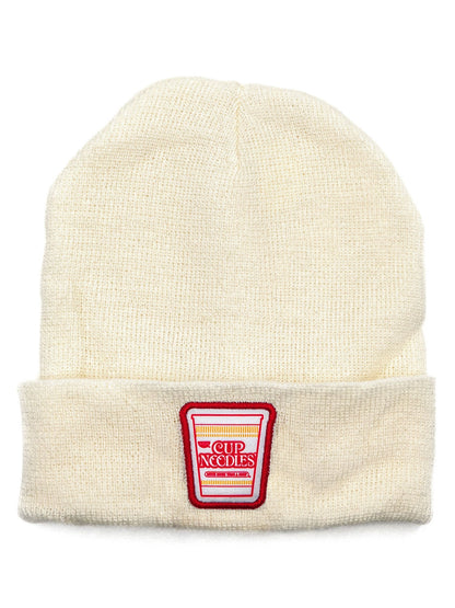 Cup Noodles Ramen Knit Beanie - White