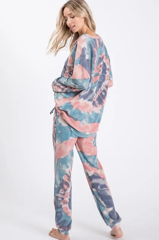 BiBi Tie Dye French Terry Casual Pants