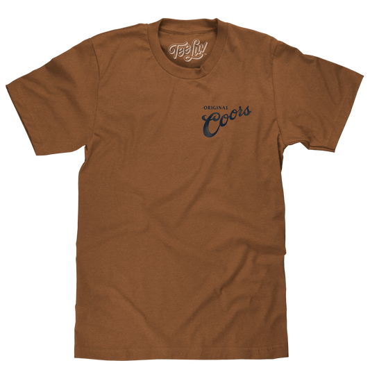Coors Original Rodeo Cowboy Front/Back T-Shirt - Brown Sugar