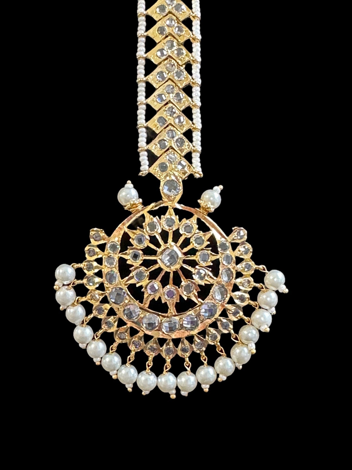 DJTK141 RIZA tika in Shell pearls  (READY TO SHIP)