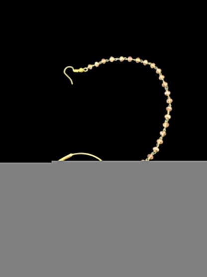 BR496 Faiza bridal set in emerald ,champagne combination  ( SHIPS IN 4 WEEKS )