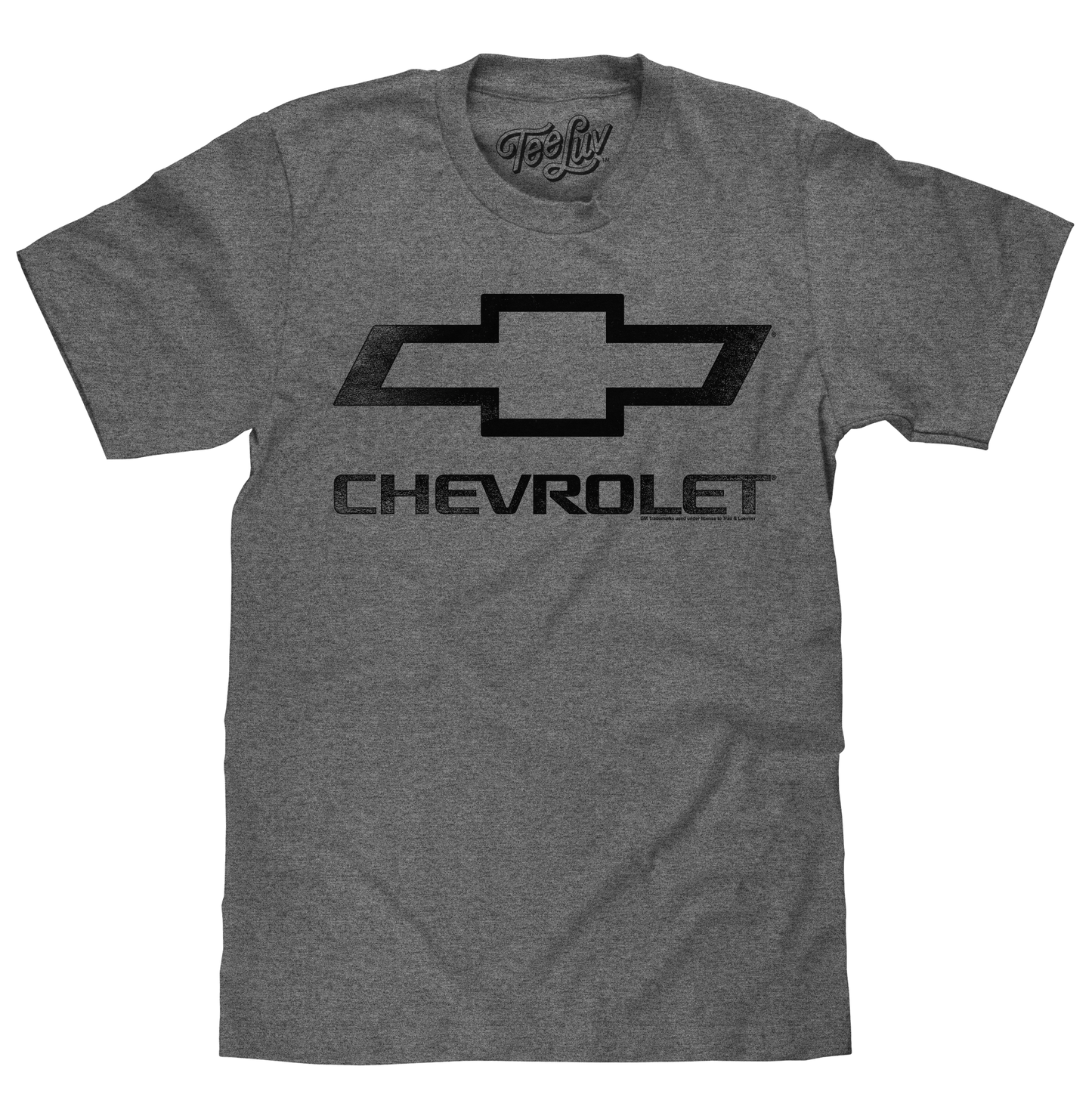 Faded Chevrolet Bowtie Car Logo T-Shirt - Graphite Heather