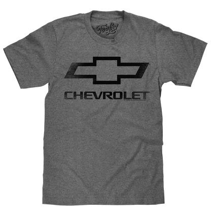 Faded Chevrolet Bowtie Car Logo T-Shirt - Graphite Heather