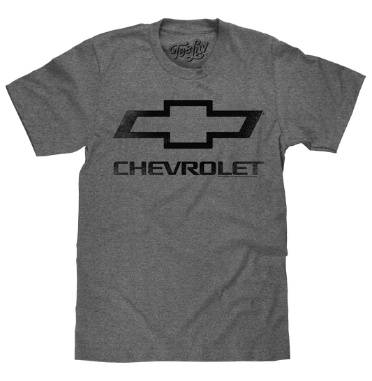 Faded Chevrolet Bowtie Car Logo T-Shirt - Graphite Heather
