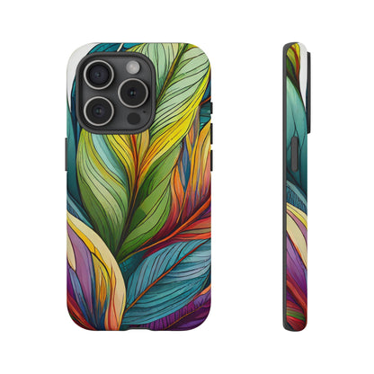 Vibrant Tropical Leaf Tough Phone Case