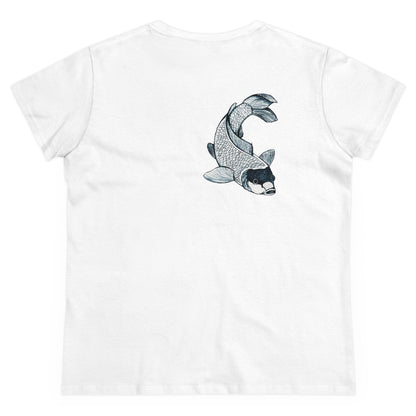 Graffiti Lotus Bloom Women's Cotton Tee