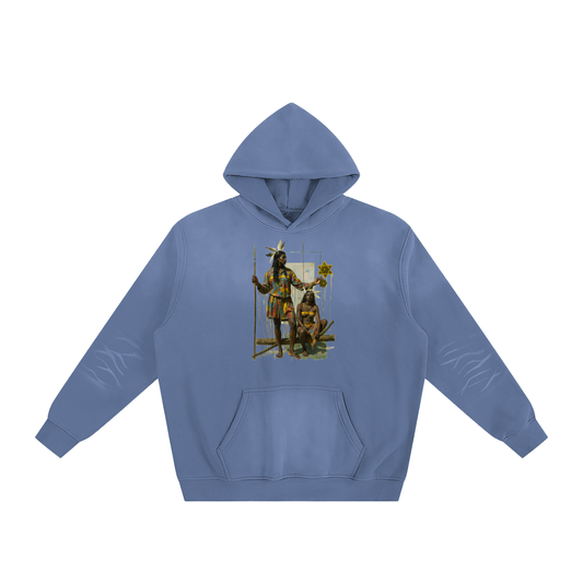 Amaru Khan Stars Sunfade Fleeced Hoodie