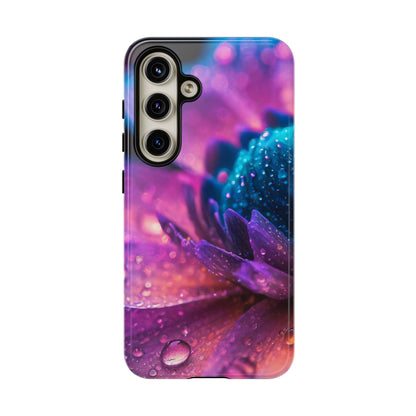 Vibrant Blue And Purple Flower Tough Phone Case