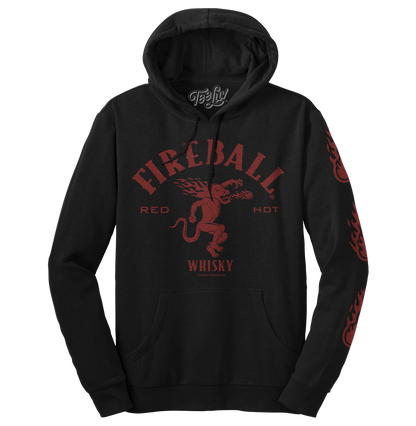 Fireball Whisky Dragon Hooded Sweatshirt - Black