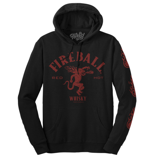 Fireball Whisky Dragon Hooded Sweatshirt - Black