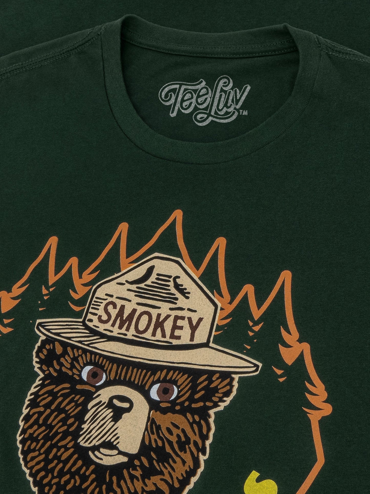 Smokey Bear Keep It Green Prevent Wildfires T-Shirt - Forest Green