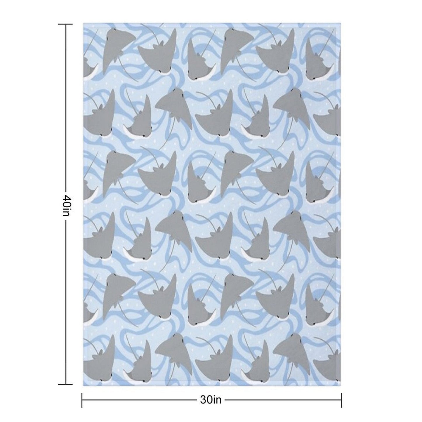 Stingrays - Cownose Ray - Sticker Pack Throw Blanket