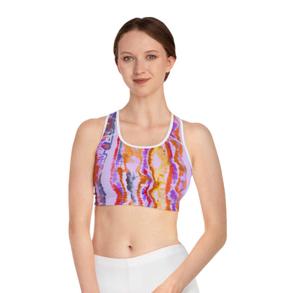 Aborigine Stripes and Stars Sports Bra