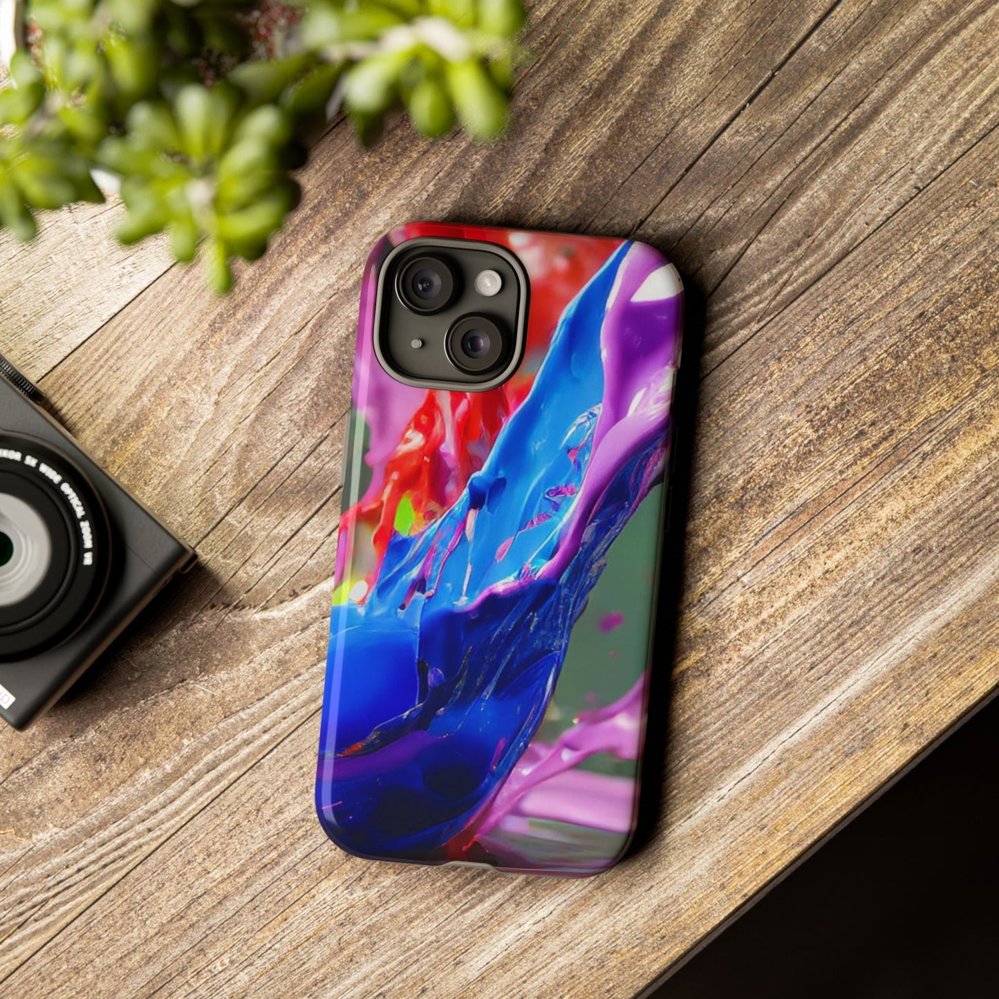 Vibrant Color Splash Tough Phone Case