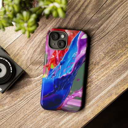 Vibrant Color Splash Tough Phone Case