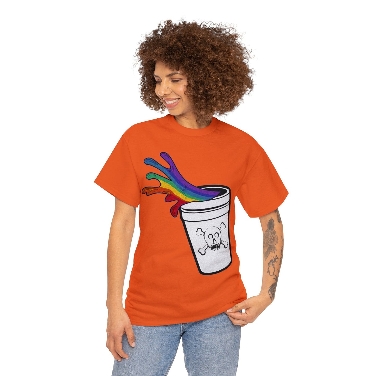 Rainbow Slushy Unisex Heavy Cotton Tee