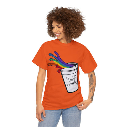 Rainbow Slushy Unisex Heavy Cotton Tee
