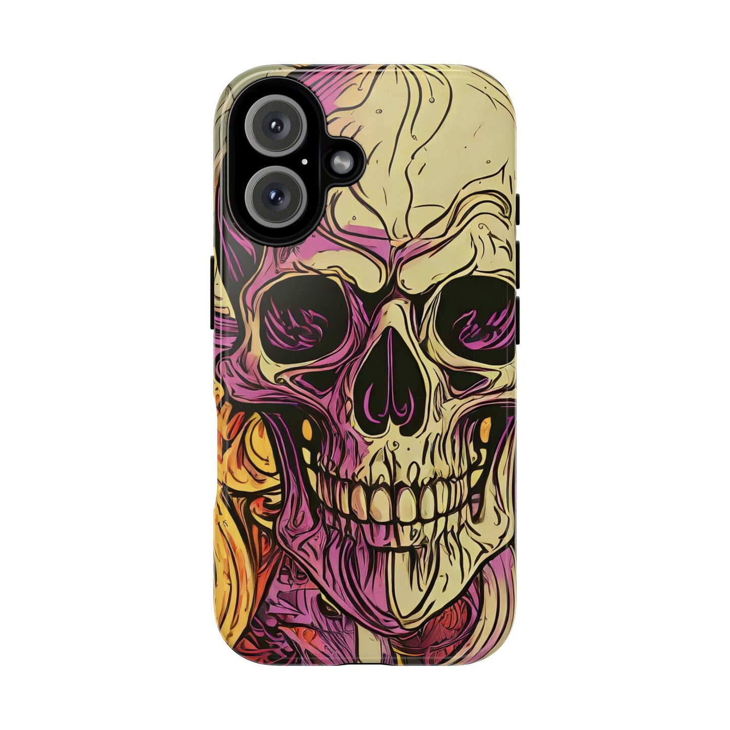 Abstract Purple Skull Tough Phone Case