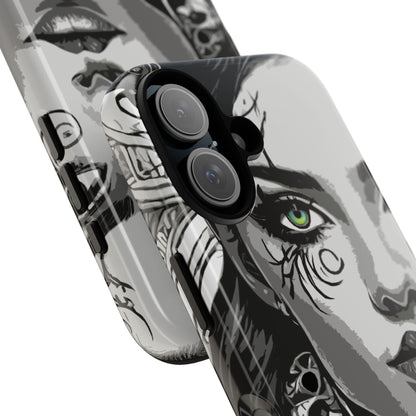Green Eyed Devilish Beauty Tough Phone Case