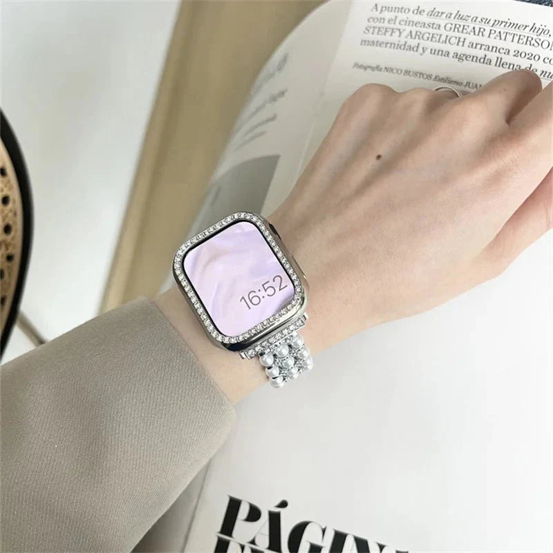 Apple Watch Band with Pearls Series 11/10/9/8/7/6/5/4/ SE / Ultra 1/2/3