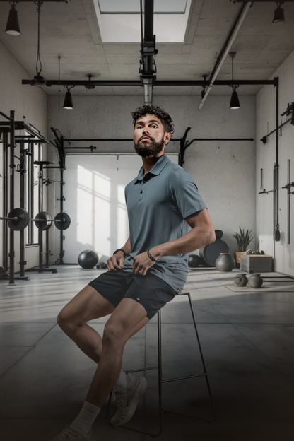 Men's Terra Recovery Polo (Ash Gray)