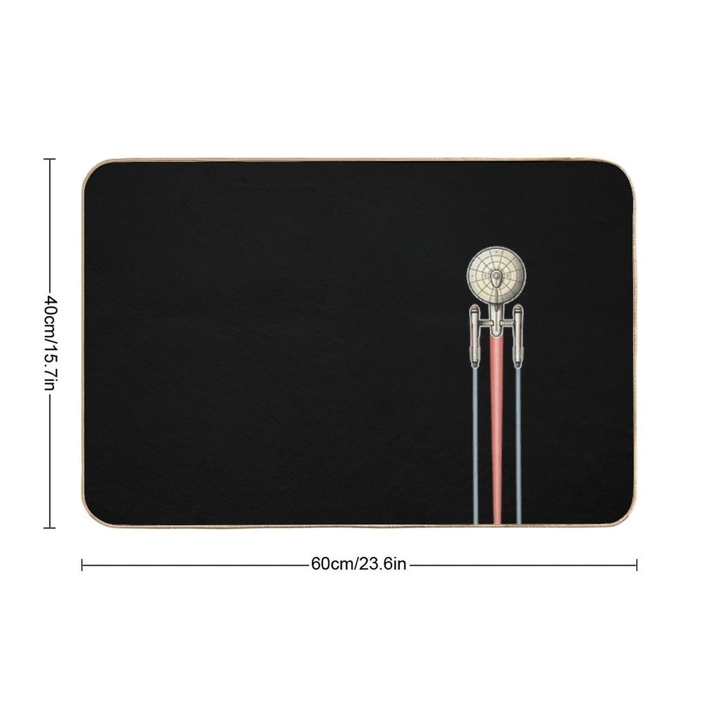 USS Enterprise Star Trek 2 Bath Mat