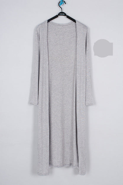 Lightweight Modal Drape Cardigan - Open Front Long Sleeve